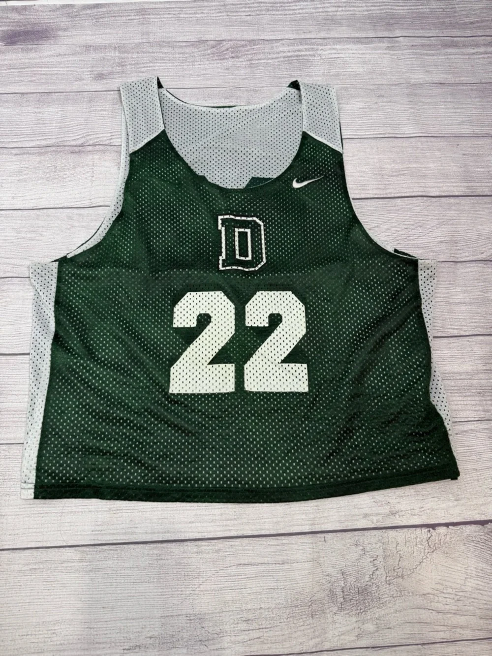 Nike Reversible Mesh Basketball Jersey #22 Green White Size L/XL